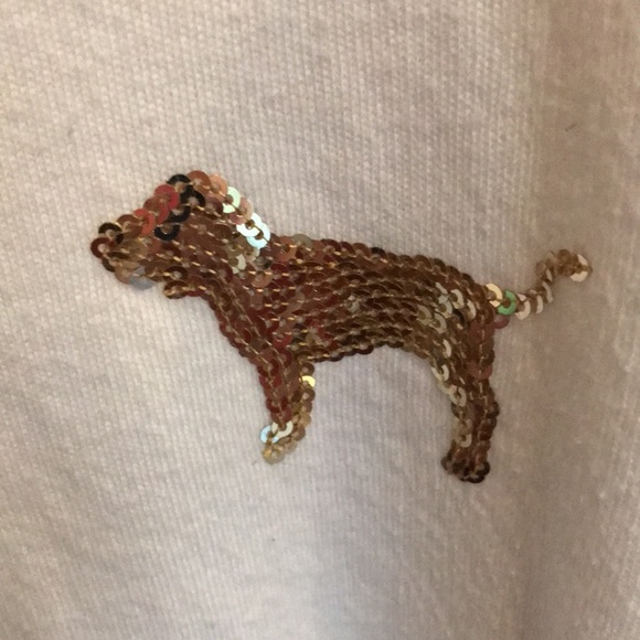 Gorgeous VINTAGE VICTORIAS SECRET PINK Sequinned top size Small!  Comfy! - Picture 8 of 8